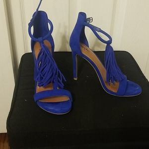 Royal blue sandals